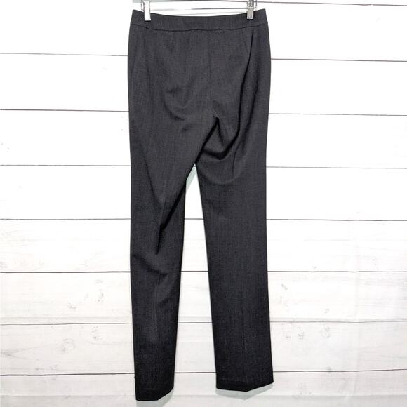 Lafayette 148 New York Wool Barrow Straight Leg Pants Gray Women's Size 2 - Picture 5 of 8